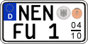 German license plate, Seasonal plates