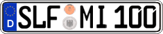 German license plate, Regular plates