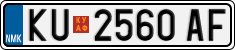 License plate of North Macedonia, Regular plates (2012)