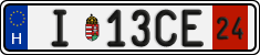 license plates of Hungary, Temporary (2022)