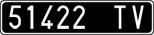 License plate of Italy, Cars (1927 year series)