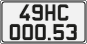 License plate of Vietnam, Specialty plates