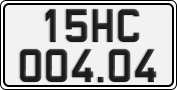 License plate of Vietnam, Specialty plates