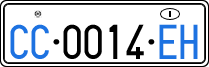 License plate of Italy, Diplomatic