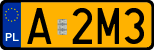License plates of Poland, Oldtimers