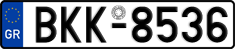 License plate of Greece, Cars