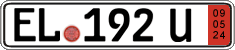 German license plate, Export transit plates