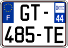French license plate, SIV (ordinary)