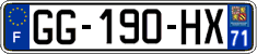 French license plate, SIV (ordinary)