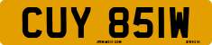 License plate of the United Kingdom, 1963 year system