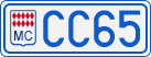 License plate of Monaco, Cars