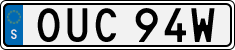 License plate of Sweden, Regular plates