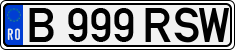 License plate of Romania, Regular plates