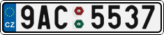 License plate of the Czech Republic, Cars (2001)