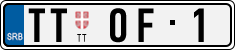 License plate of Serbia, Vanity Plates