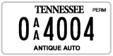 Tennessee, Antique (AA 12345)