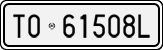 License plate of Italy, Cars (1927 year series)