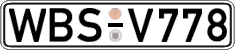 German license plate, Regular plates