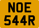 License plate of the United Kingdom, 1963 year system