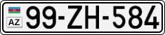 License plate of Azerbaijan, Cars