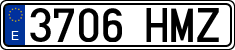 License plates of Spain, Ordinary (2000)