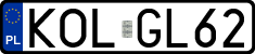 License plates of Poland, Regular car plates