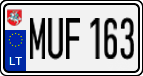 License plate of Lithuania, Cars