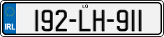 License plate of Ireland, Regular plates
