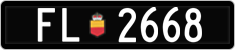 License plate of Liechtenstein, Cars