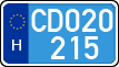 license plates of Hungary, Diplomatic