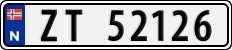 License plate of Norway, Cars