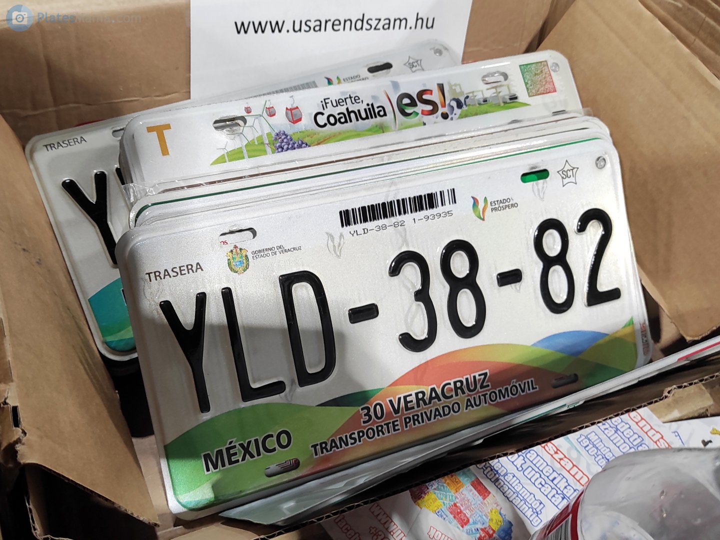YLD-38-82, License plate without vehicle 