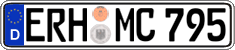 German license plate, Regular plates
