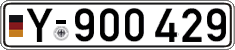 German license plate, Military