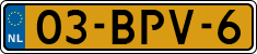 License plate of the Netherlands, Heavy Commercial Vehicles (1994 system)