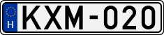 license plates of Hungary, Cars (1990)