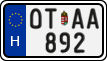 license plates of Hungary, Oldtimers (2022)