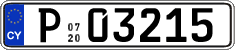 License plate of Cyprus, Trailers