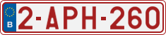 License plate of Belgium, Regular plates (2010)