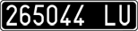 License plate of Italy, Cars (1927 year series)