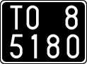 License plate of Italy, Cars (1927 year series)