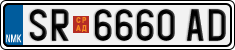 License plate of North Macedonia, Regular plates (2012)