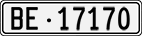 License plate of Switzerland, Cars
