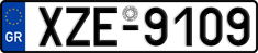 License plate of Greece, Cars