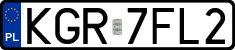 License plates of Poland, Regular car plates
