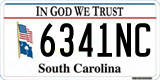 South Carolina, In God We Trust (1234AB/123 4AB)