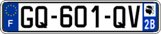French license plate, SIV (ordinary)
