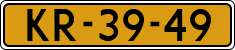 License plate of the Netherlands, Military
