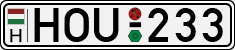 license plates of Hungary, Cars (1990)