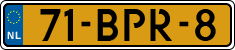 License plate of the Netherlands, Heavy Commercial Vehicles (1994 system)